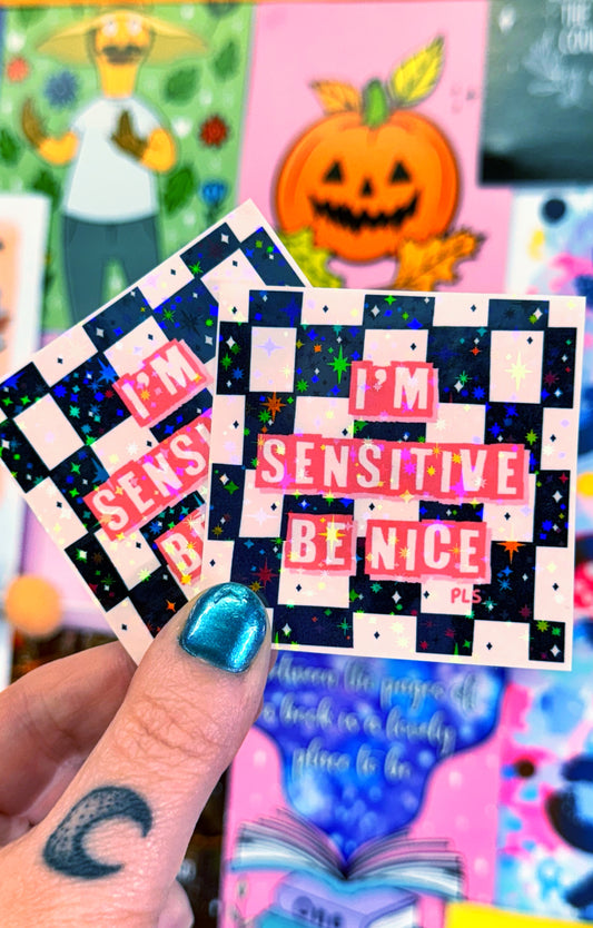 I’m Sensitive Glitter Sticker