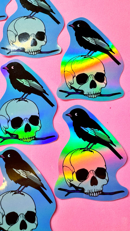 Skull Bird Sticker