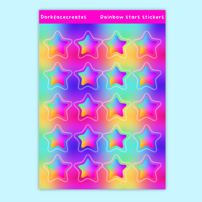 Rainbow Stars Stickers