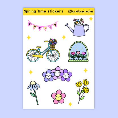 Spring Time Stickers