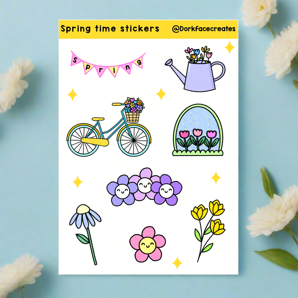 Spring Time Stickers