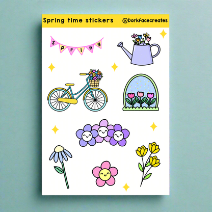 Spring Time Stickers