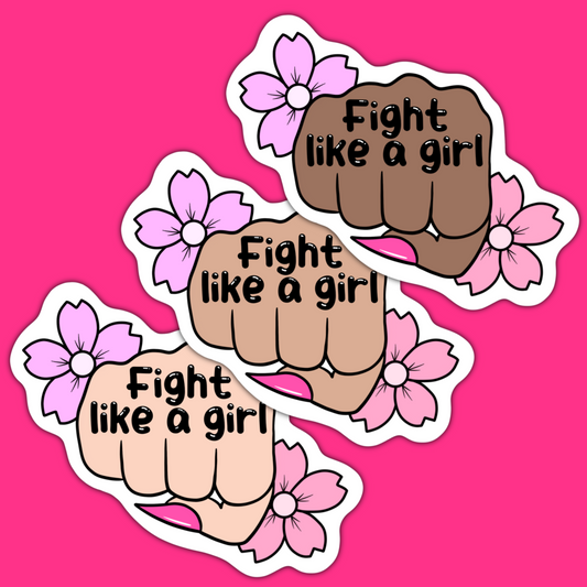 Fight Like a Girl Sticker