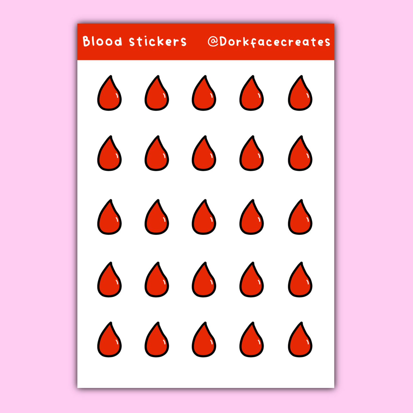 Blood Journal Stickers