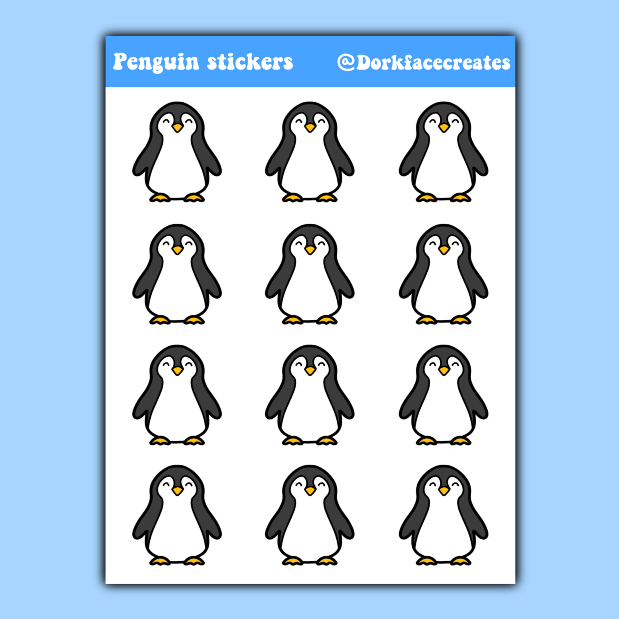 Peguin Sticker Penguin Stickers – Dorkface