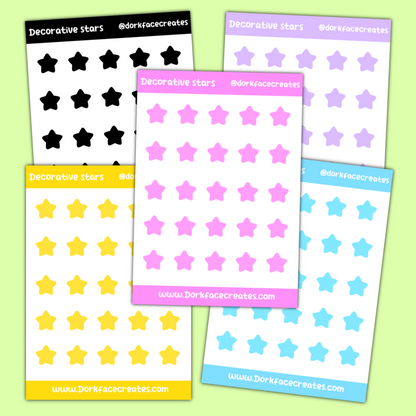 Decorative Stars Stickers