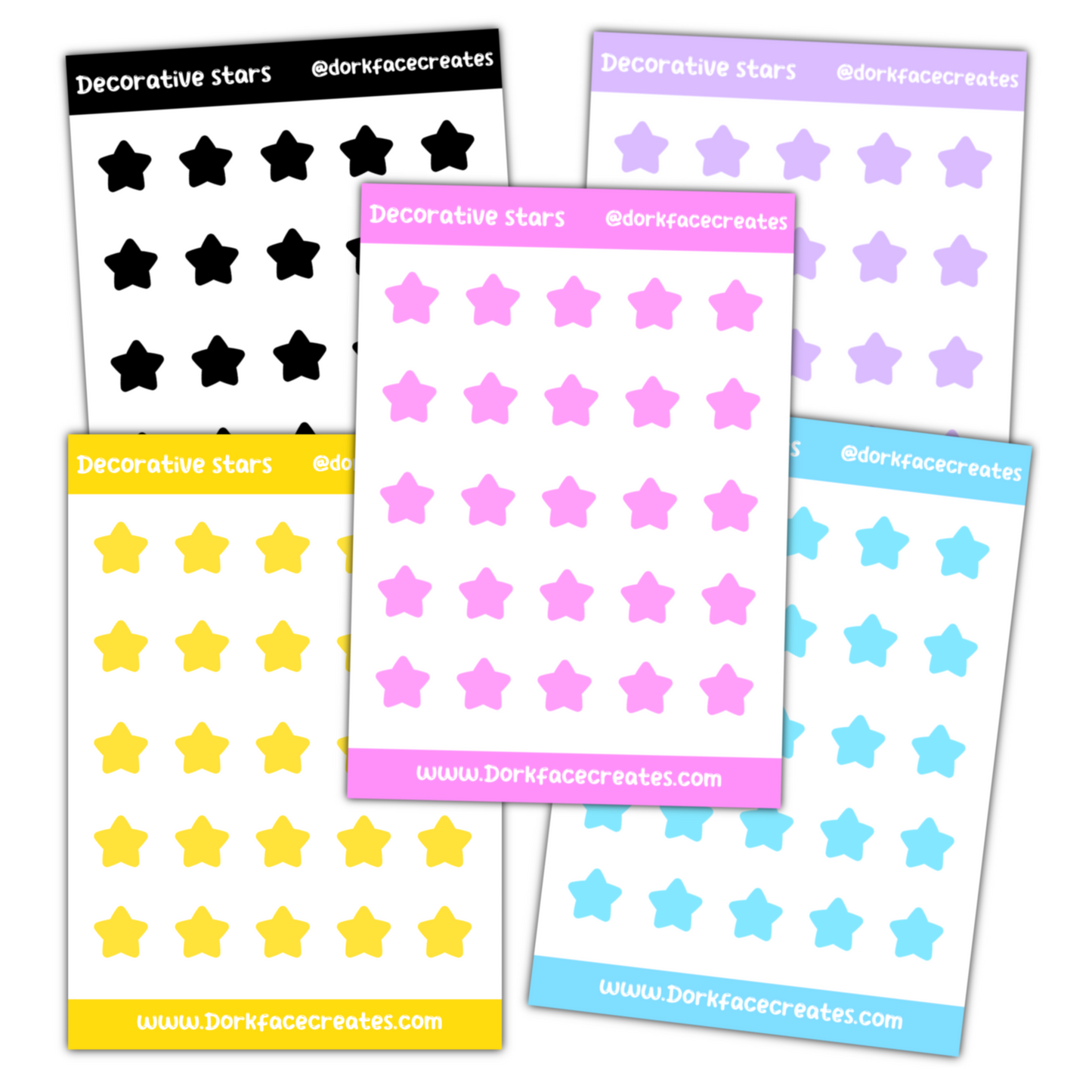 Decorative Stars Stickers