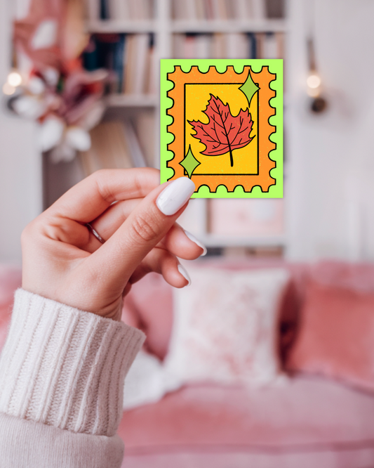 Leaf Stamp Sticker