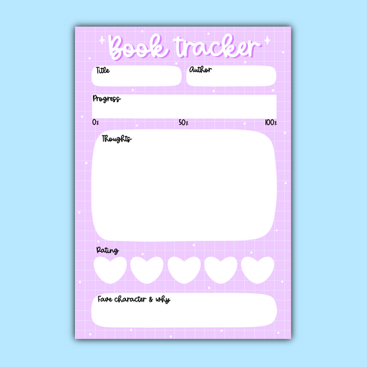 Book Tracker Notepad