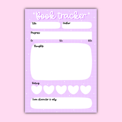 Book Tracker Notepad