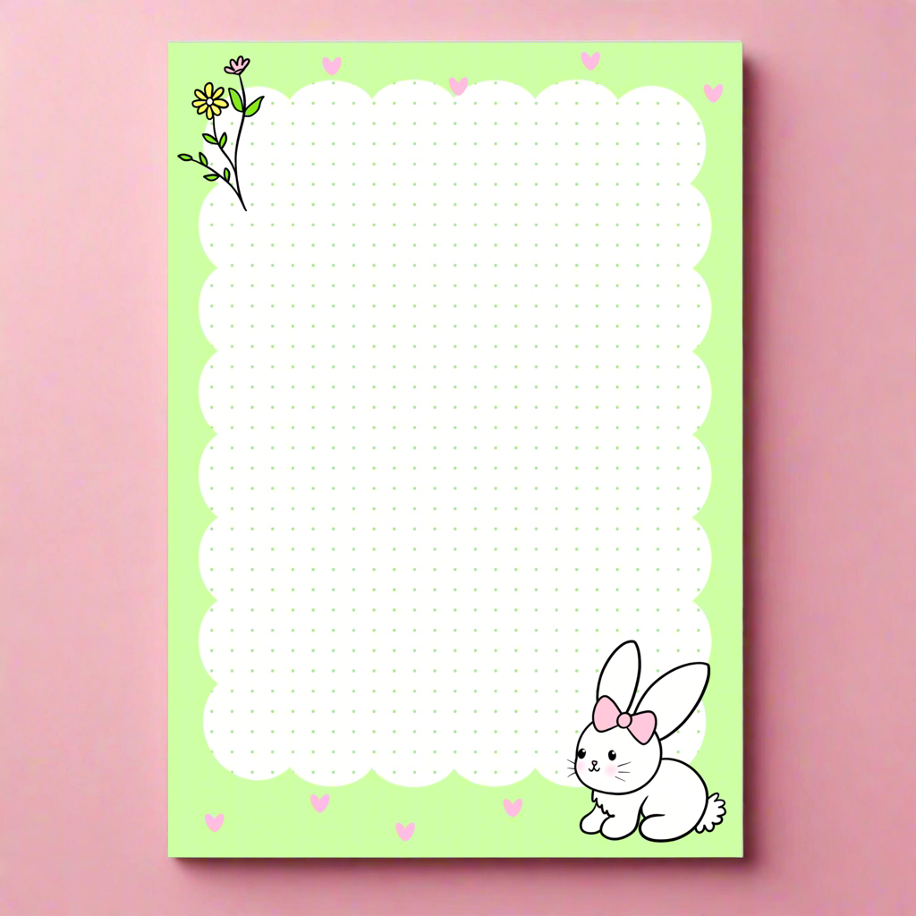 Bunny Notepad A5