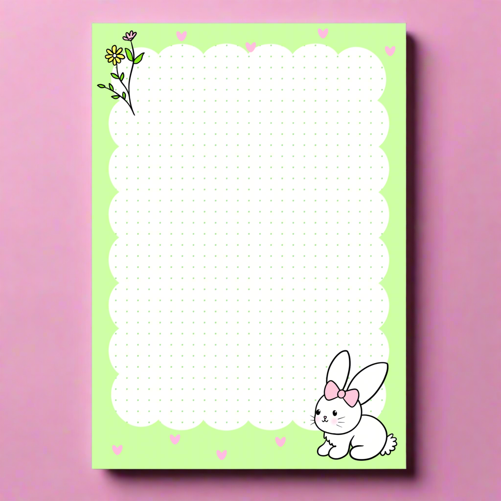Bunny Notepad A5
