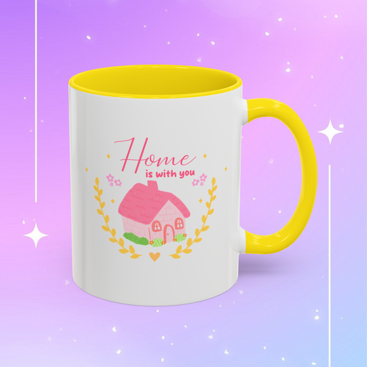 Home Is With You Accent Mug