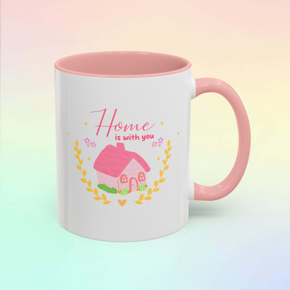 Home Is With You Accent Mug