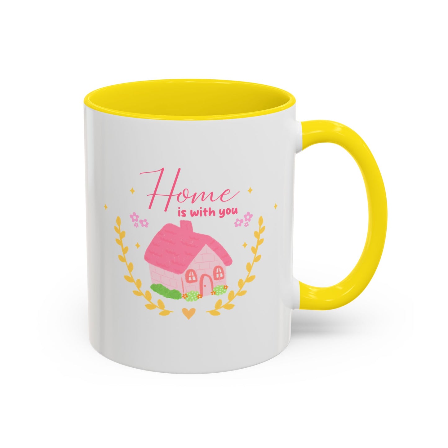 Home Is With You Accent Mug