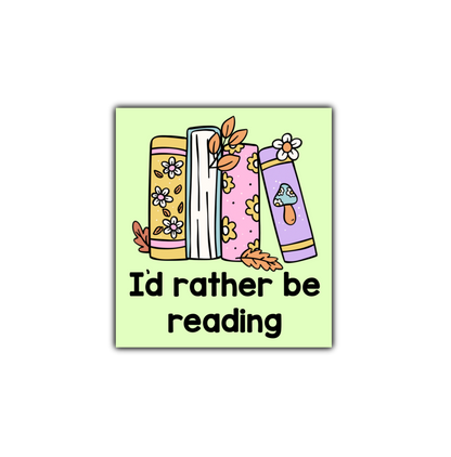 Rather Be Reading Sticker