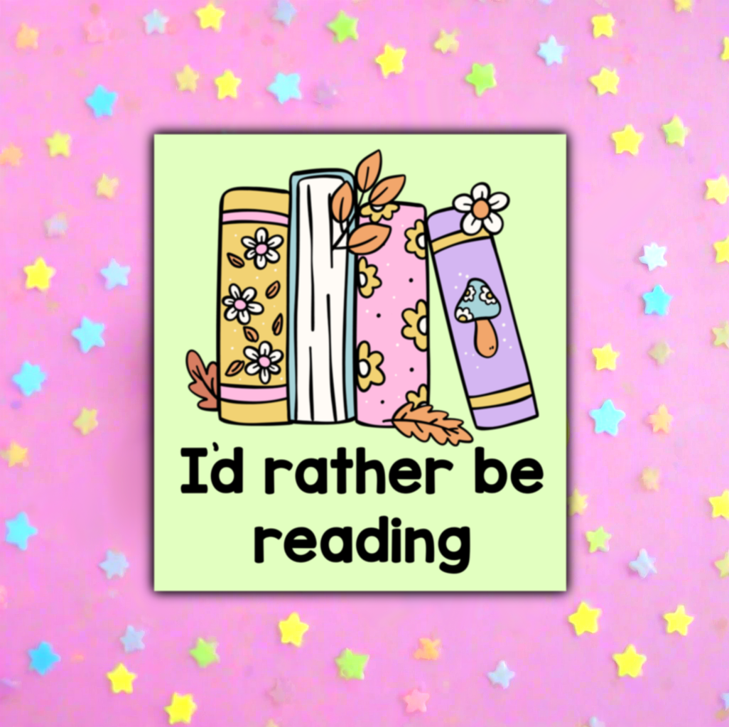 Rather Be Reading Sticker