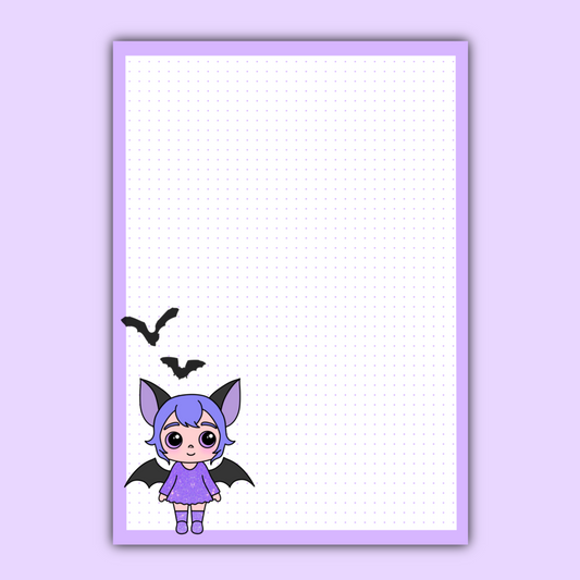 Bat Girl Notepad A5