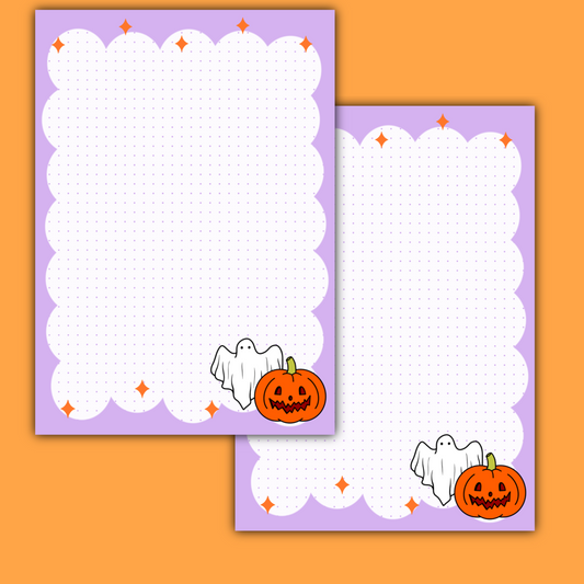 Ghost & Pumpkin Notepads