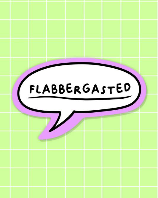 Flabbergasted Sticker