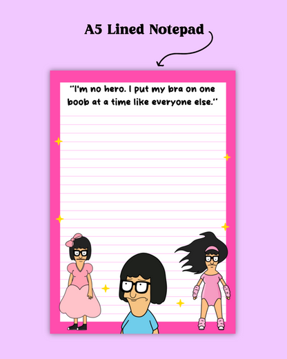 Tina A5 Notepad