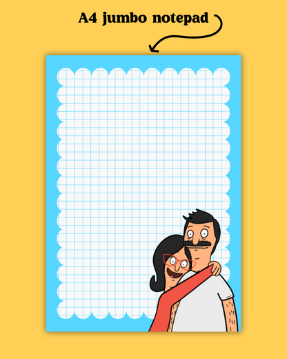 Bob & Linda A4 Notepad