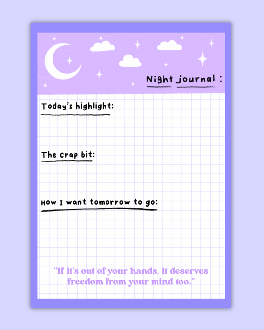 Night Journal Notepad 🌙