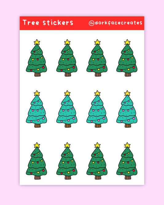 Xmas Tree Stickers