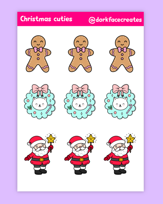 Christmas Cuties Sticker Sheet