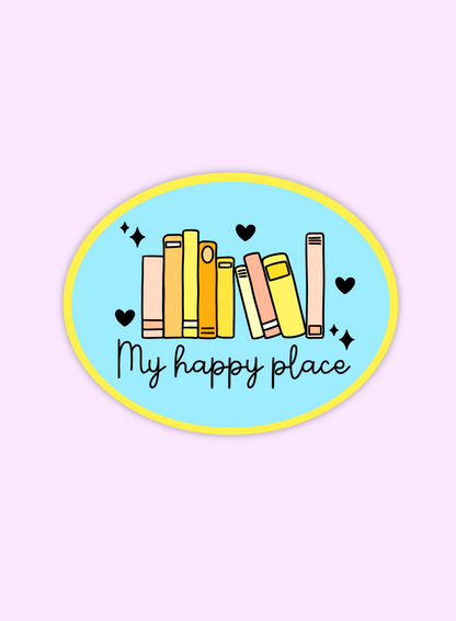 Happy place sticker