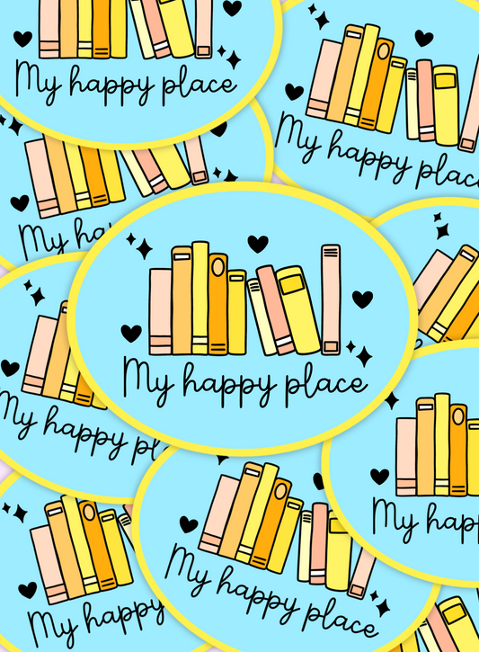Happy place sticker