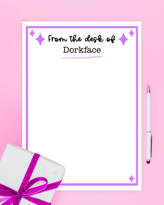 From The Desk Personalised Notepad