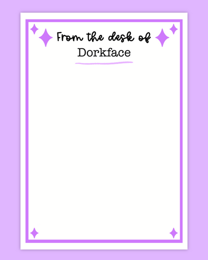 From The Desk Personalised Notepad