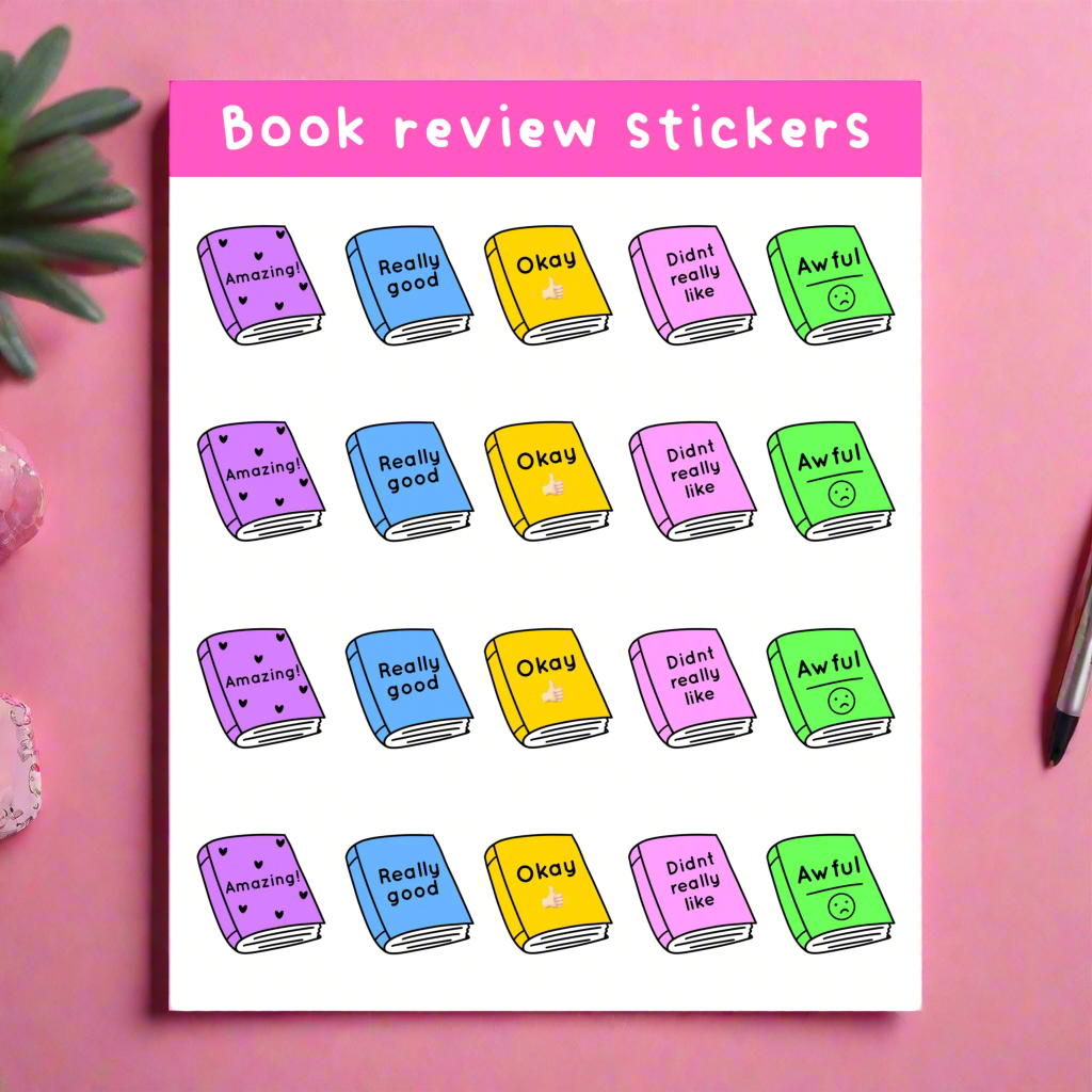 Literature Review Stickers Book Review Stickers – Dorkface