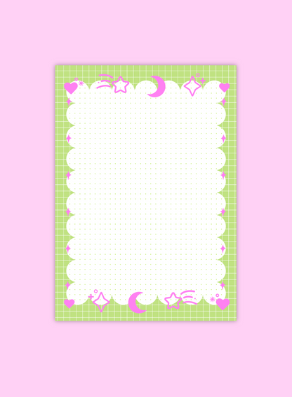 Green & Pink Notepad