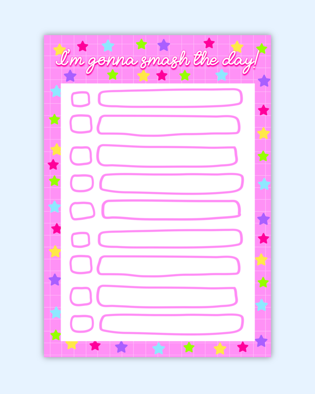 Smash The Day Notepad