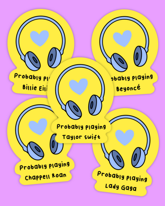 Listening To.. Sticker