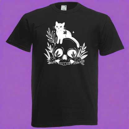 Cat and Skull T-shirt