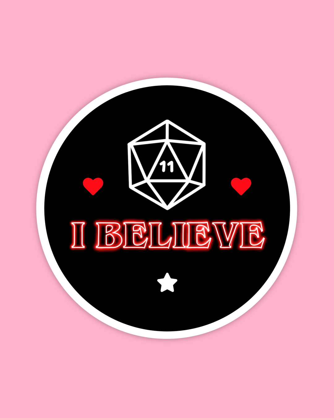 I Believe Sticker/Badge