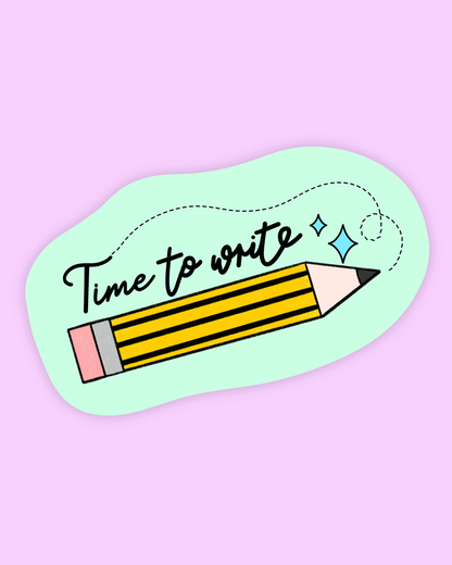 Time To Write Sticker