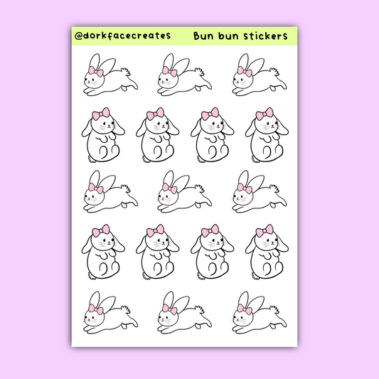 Bunny Sticker Sheet