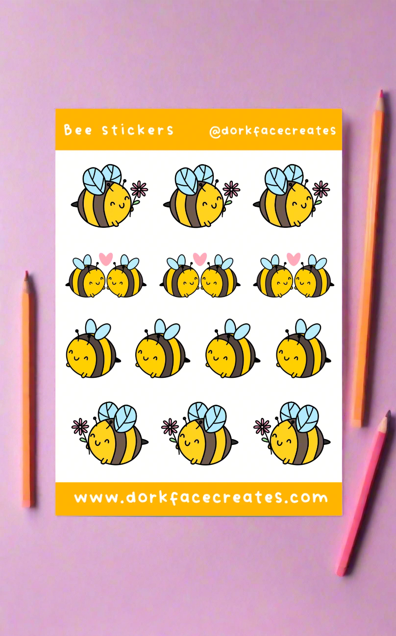 Bee Sticker Sheet