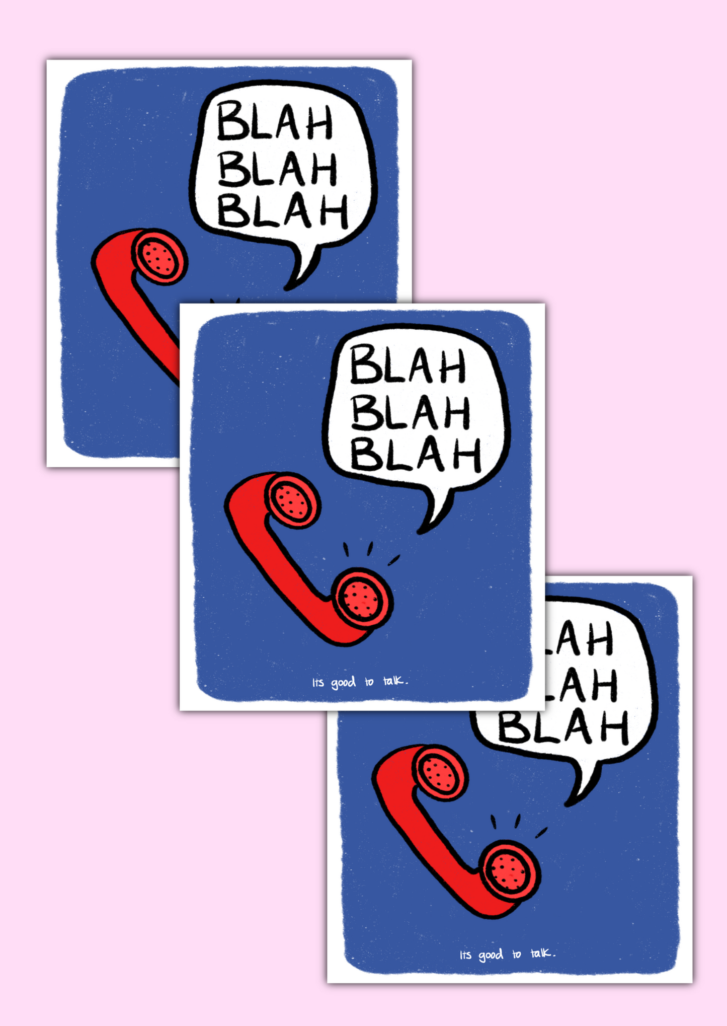 Blah blah blah Sticker