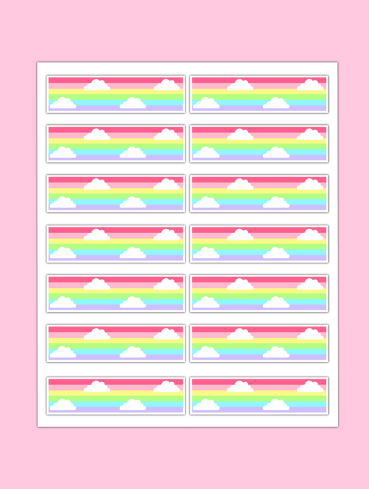 Rainbow Washi Stickers