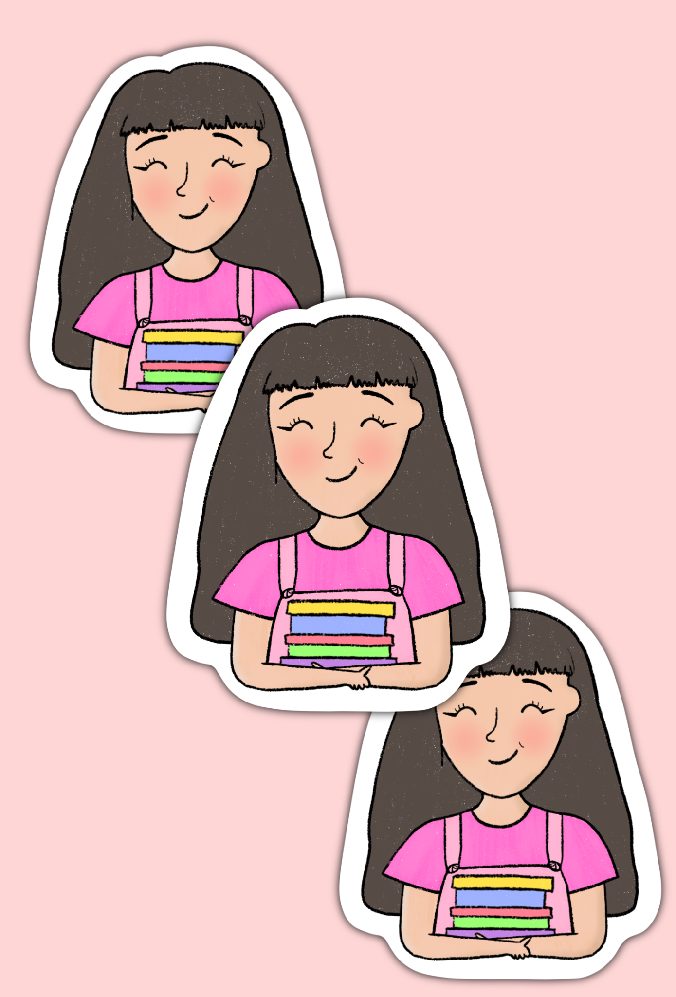 Bookish Girl Sticker