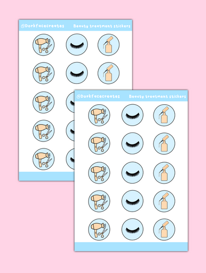 Beauty Treatment Stickers