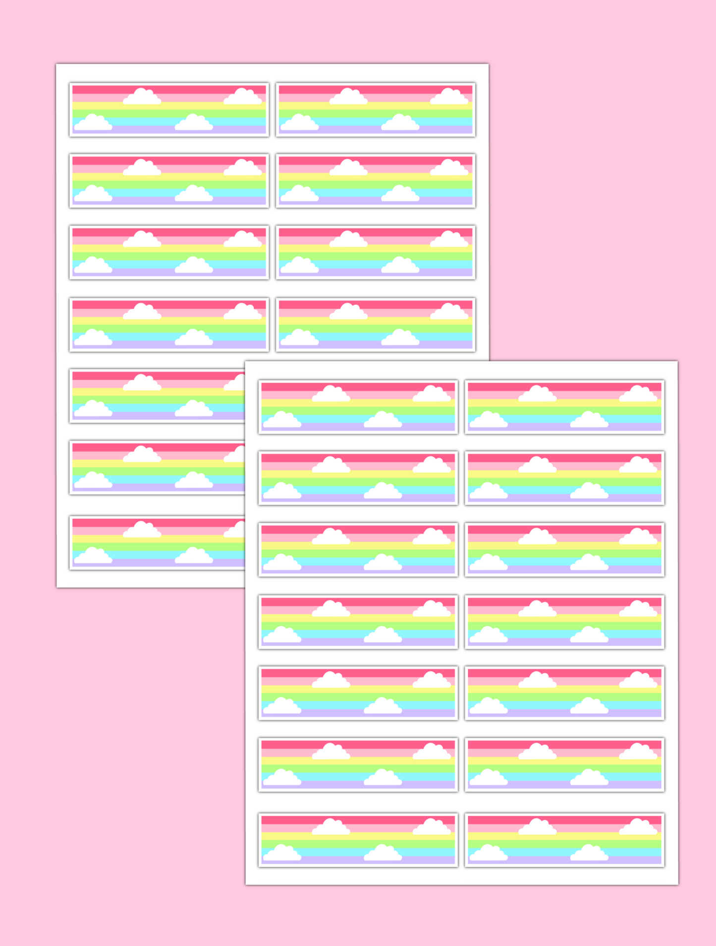 Rainbow Washi Stickers