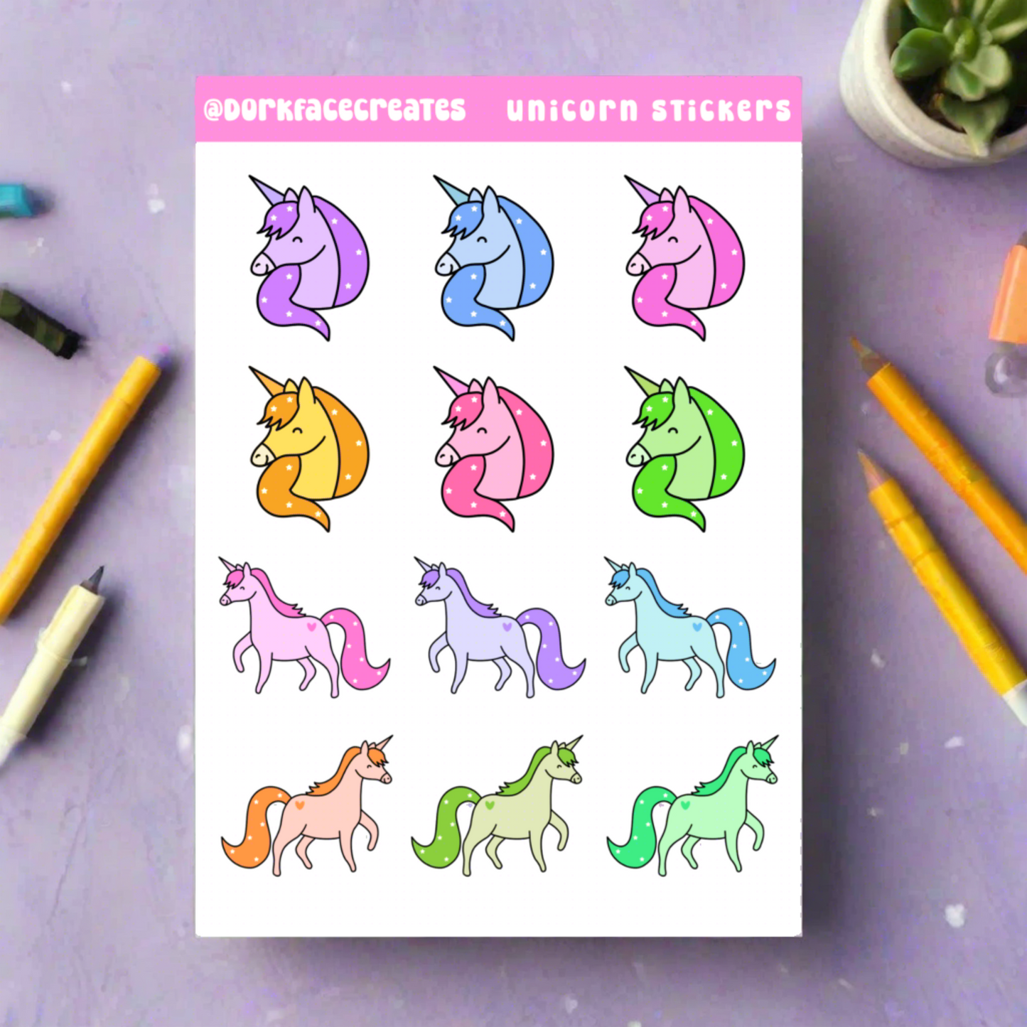 Unicorn Journal Stickers