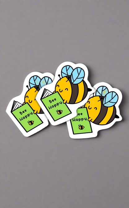 Bee Reading Sticker