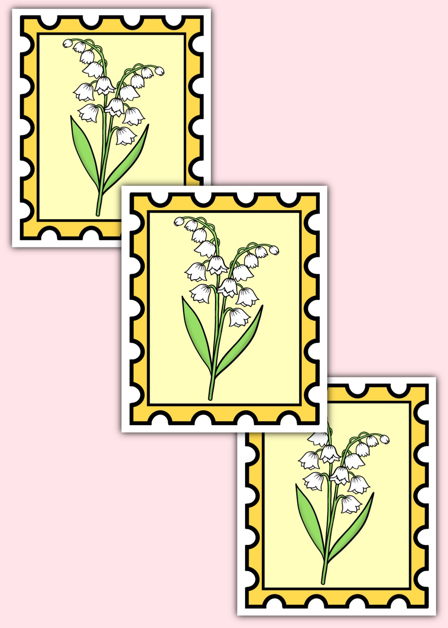 Flower Stamp Sticker